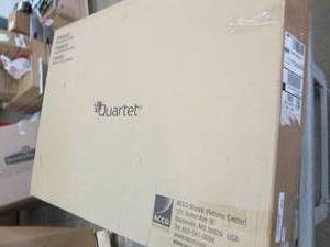 lot 53 image: dry erase steel easel some damage ...