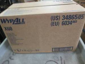 lot 124 image: case of wypall x60 12 packages of 7...