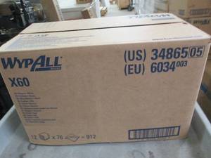 lot 125 image: case of wypall x60 12 packages of 7...