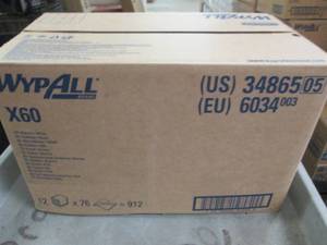lot 126 image: case of wypall x60 12 packages of 7...