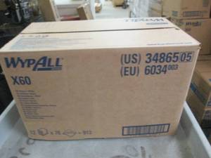 lot 127 image: case of wypall x60 12 packages of 7...