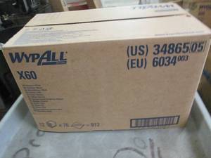lot 128 image: case of wypall x60 12 packages of 7...