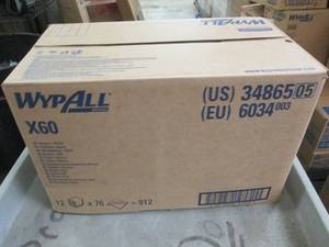 lot 129 image: case of wypall x60 12 packages of 7...