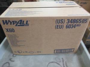 lot 131 image: case of wypall x60 12 packages of 7...