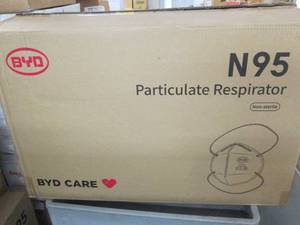 lot 213 image: case of n95 particulate respirators...