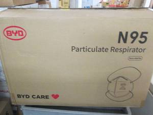 lot 214 image: case of n95 particulate respirators...