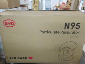 lot 217 image: case of n95 particulate respirators...