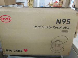 lot 218 image: case of n95 particulate respirators...