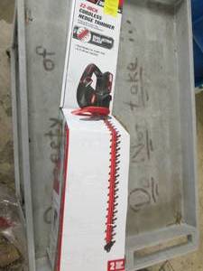 lot 380 image: hyper tough 22 inch cordless hedger...