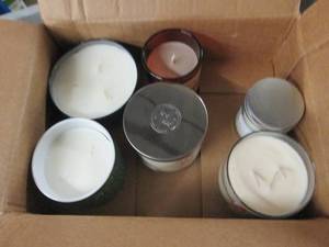 lot 375 image: 6 candles ...