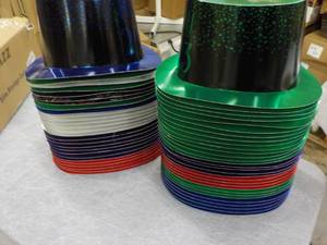 lot 302 image: 57 paper party hats ...