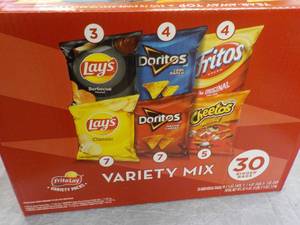 lot 294 image: package of frito lays 30 bigger bag...