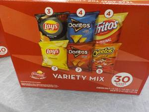 lot 295 image: package of frito lays 30 bigger bag...