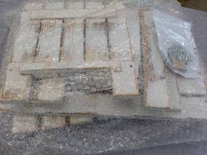 lot 324 image: wood planter stand open box ...