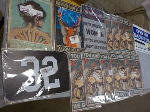 lot 323 image: lot of signs ...