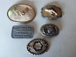 5-Assorted Belt Buckles