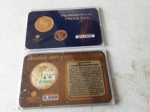 2-Sets Of Gold Layered Collectible Commemorative Coins