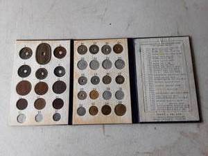 Collector Album Of Antique Japanese Coins From 1764-1946