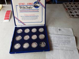 US Bicentennial Proof Set Replicas Layered Silver