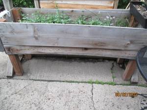 lot 6 image: Wood planter box 5.5 long...
