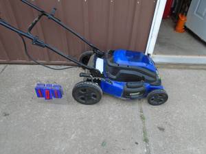 Kobalt 40 volt mower. Untested. No battery or charger. As shown.