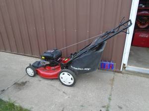 Poulan Pro self propelled lawn mower. Tested & works. As shown.