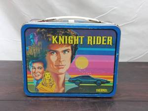 lot 5 image: Vintage 1982 Knight Rider Lunchbox And Thermos