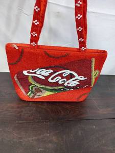 lot 58 image: Beaded Coca-Cola Handbag