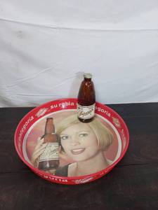 lot 69 image: Vintage Superior Beer Tray And Bottle