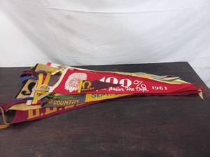 lot 75 image: Vintage Pennant Flags