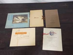 lot 104 image: Collection Of Old Menus