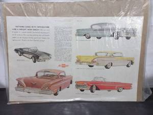 lot 120 image: Vintage 1958 The Saturday Evening Post Chevrolet Advertisement
