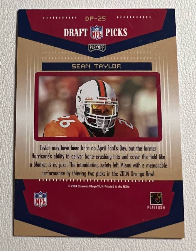 Sean Taylor Football Cards