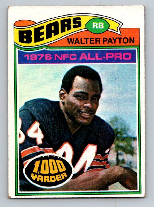 2004 Fleer Game-Worn Jersey Football Card Walter Payton