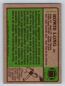 lot 66 image: 1984 Topps Howie Long Rookies Card # 111 Vintage Football