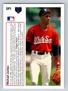lot 86 image: 1991 Upper Deck Michael Jordan #SP1 Baseball Basketball Card