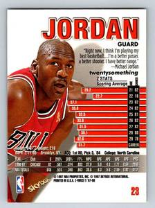 lot 168 image: 1997 Skybox Z Force Michael Jordan #23 Basketball Card