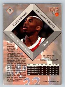 lot 174 image: Kobe Bryant Rookie Card 1996 Score Board Basketball Rookies - #15 Basketball