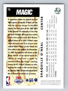 lot 194 image: 1992 Upper Deck Shaquille ONeal Rookie Card #1b NBA Draft Basketball