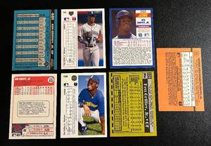 lot 137 image: Ken Griffey Jr. 7 Card Lot 1990-1991 Upper Deck, Topps, Score, Fleer, Bowman, Donruss