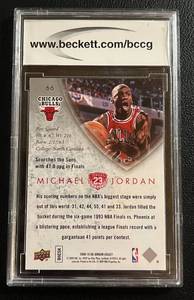 lot 167 image: 2009-10 Michael Jordan MJ Legacy Collection Gold #55 BCCG Graded Gem Mint 10 Basketball Card
