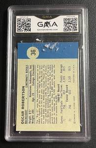 lot 200 image: 1961 Fleer REPRINT Oscar Robertson #36 Rookie Card GMA Graded Gem Mint 10 - REPRINT