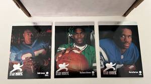 lot 53 image: 1996 Upper Deck Football Complete Set - Keyshawn Johnson, Eddie George, Marvin Harrison Rookie Cards