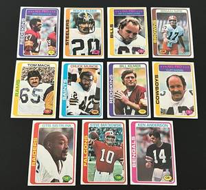 lot 59 image: 1978 Topps  Football 150 Card Lot, no duplicates, all numbered between 7-224, Vintage Partial Set