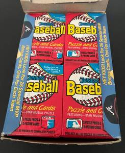 lot 149 image: 1988 Doruss Baseball Wax Pack Box, 36 Packs, Baseball Cards