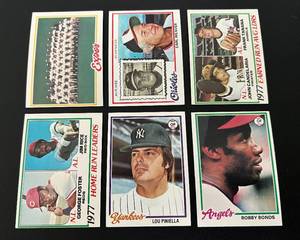 lot 157 image: 1978 Topps Baseball 150 Card Lot, no duplicates, all numbered between 3-296, Vintage Partial Set