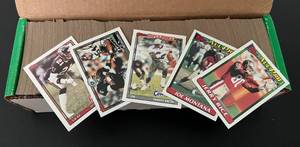 lot 56A image: 1990 Topps Football Complete Set - Joe Montana, Barry Sanders, Bo Jackson, Reggie White, Jerry Rice