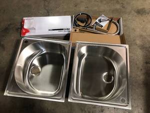 lot 6 image: Lot of Sinks and Faucets Variou Models and Conditions Customer Returns See Pictures