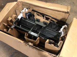 lot 18 image: RYOBI Integrated Soft Top Bagger for RYOBI 80V HP 30 in. Zero Turn Mower   Customer Returns See Picturse