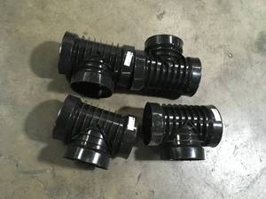 lot 35 image: Small Lot of Advanced Drainage Systems 6 in. Singlewall Snap TeeCustomer Returns See Pictures